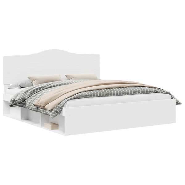 vidaXL &Sigma;&kappa;&epsilon;&lambda;&epsilon;&tau;ό&sigmaf; &Kappa;&rho;&epsilon;&beta;&alpha;&tau;&iota;&omicron;ύ &Lambda;&epsilon;&upsilon;&kappa;ό 180 x 200 cm &Sigma;&tau;&epsilon;&rho;&epsilon;ά &xi;&upsilon;&lambda;&epsilon;ί&alpha; &pi;&epsilon;ύ&kappa;&omicron;&upsilon;