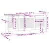 vidaXL Κάλυμμα Καλοριφέρ 205 εκ. από MDF