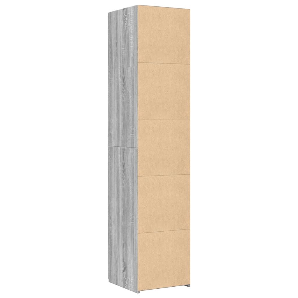 vidaXL Ντουλάπι Γκρι Sonoma 40x42,5x185 εκ. από Επεξεργασμένο Ξύλο