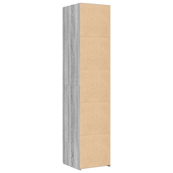 vidaXL Ντουλάπι Γκρι Sonoma 40x42,5x185 εκ. από Επεξεργασμένο Ξύλο