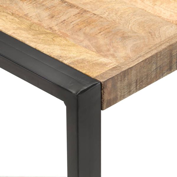 vidaXL Τραπεζάκι Σαλονιού 120 x 120 x 40 εκ. Ακατέργαστο Ξύλο Μάνγκο