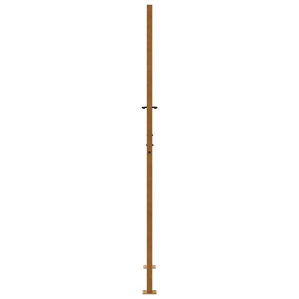 vidaXL Πύλη κήπου 105x205 cm Σταυρός σχεδιασμού από διαβρωμένο χάλυβα