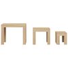 vidaXL Τραπεζάκια Ζιγκόν Σετ 3 τεμ. Sonoma Δρυς από Μοριοσανίδα