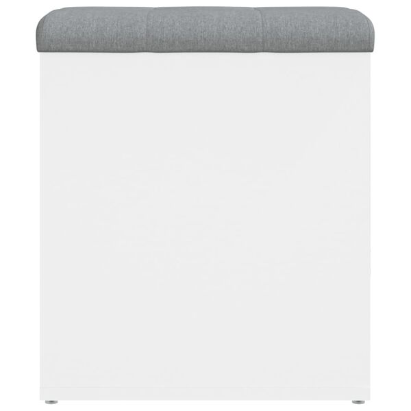 vidaXL Παγκάκι Αποθήκευσης Λευκό 42 x 42 x 45 εκ. από Επεξεργ. Ξύλο
