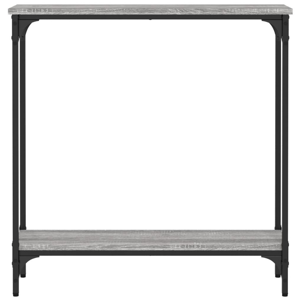 vidaXL Τραπέζι Κονσόλα Γκρι Sonoma 75x22,5x75 εκ. Επεξεργασμένο Ξύλο