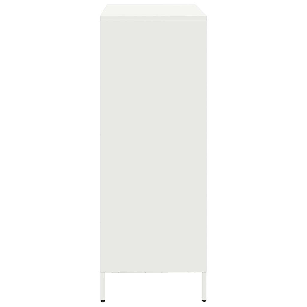 vidaXL Ντουλάπι Λευκό 39x35x103,5 εκ. από Ατσάλι