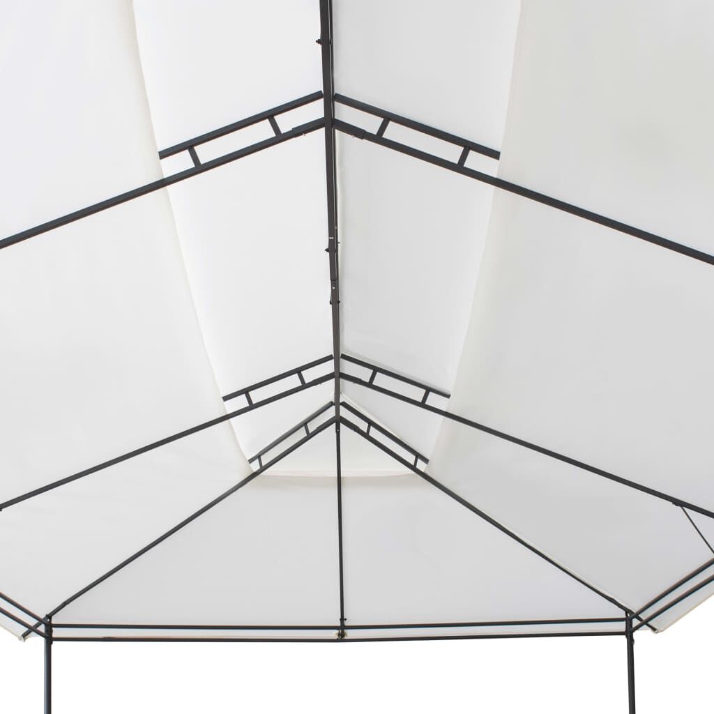 vidaXL Κιόσκι Λευκό 600 x 298 x 270 εκ. 180 γρ./μ²