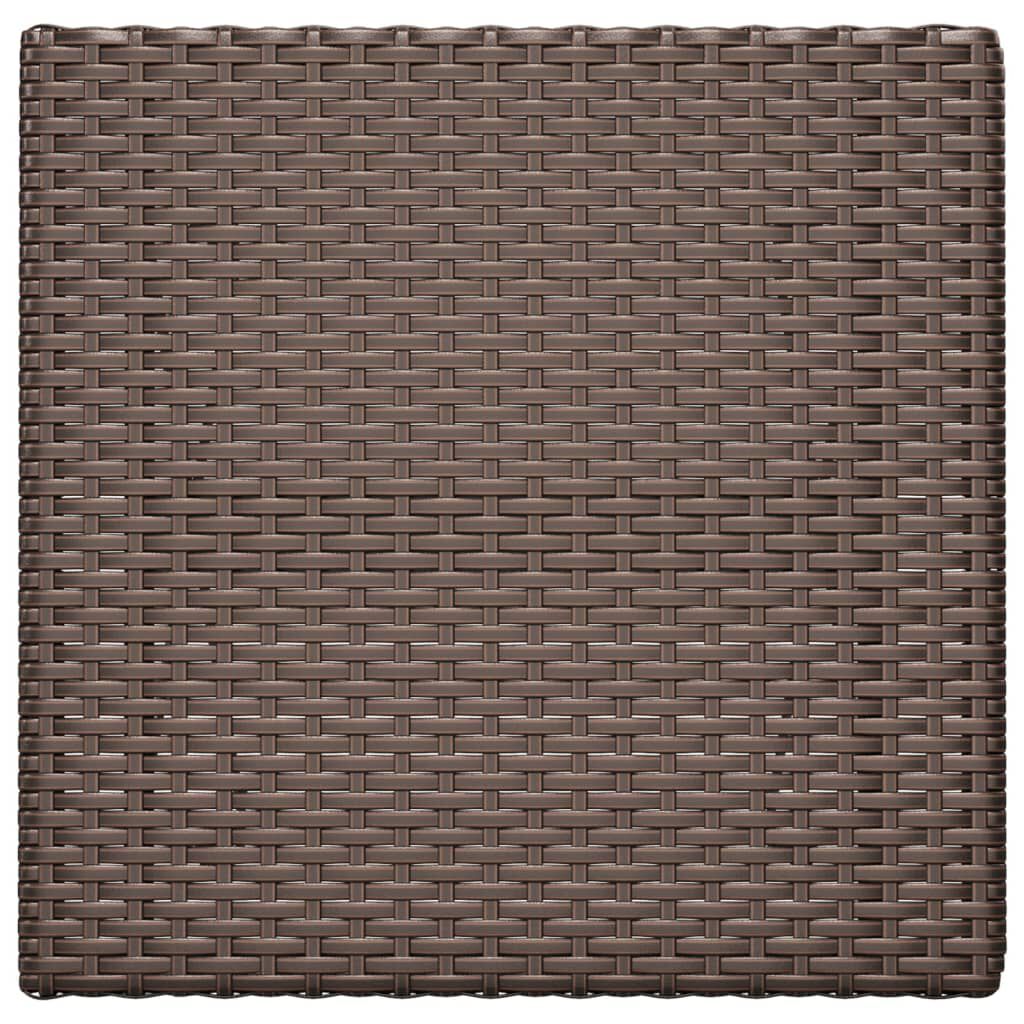 vidaXL Τραπέζι Bistro Πτυσσόμενο Καφέ 55x54x71 εκ. από Συνθετικό Ρατάν