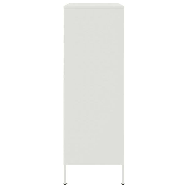 vidaXL Ντουλάπι Λευκό 68x39x113 εκ. από Ατσάλι