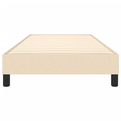 vidaXL Πλαίσιο Κρεβατιού Boxspring Κρεμ 90 x 200 εκ. Υφασμάτινο