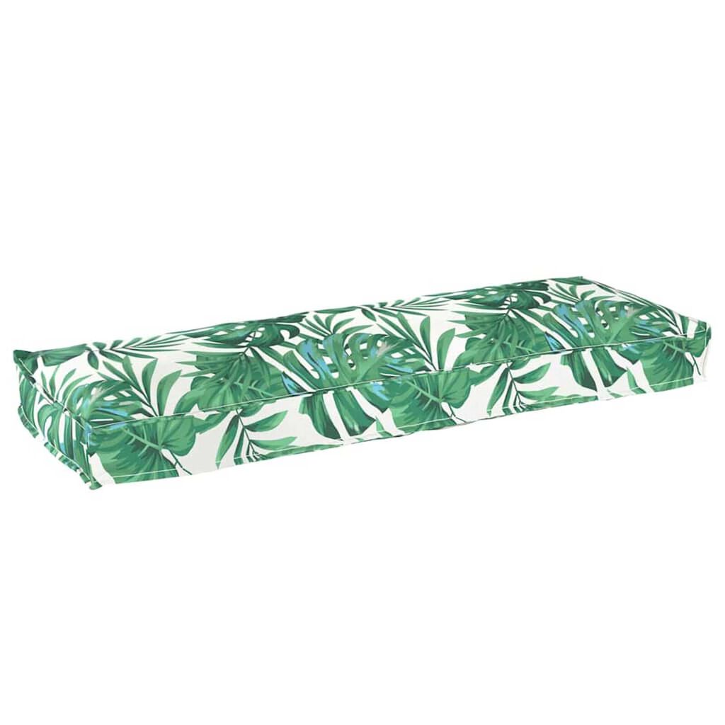 vidaXL Σετ Μαξιλαριών Πάγου Floral 2 pcs Μοτίβο φύλλων 120 x 40 x 8 εκ