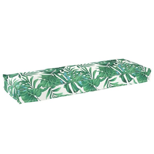 vidaXL Σετ Μαξιλαριών Πάγου Floral 2 pcs Μοτίβο φύλλων 120 x 40 x 8 εκ