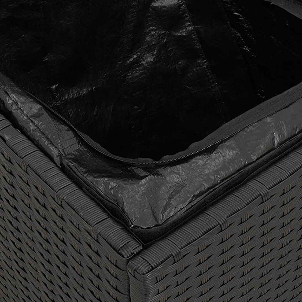 vidaXL Κουτί μαξιλαριών Μαύρο 50x50x50 εκ Πολυεστέρας