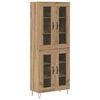 vidaXL Highboard Artisan Oak 69,5 x 34 x 90 &epsilon;&kappa;. &Epsilon;&pi;&epsilon;&xi;&epsilon;&rho;&gamma;&alpha;&sigma;&mu;έ&nu;&omicron; &xi;ύ&lambda;&omicron;