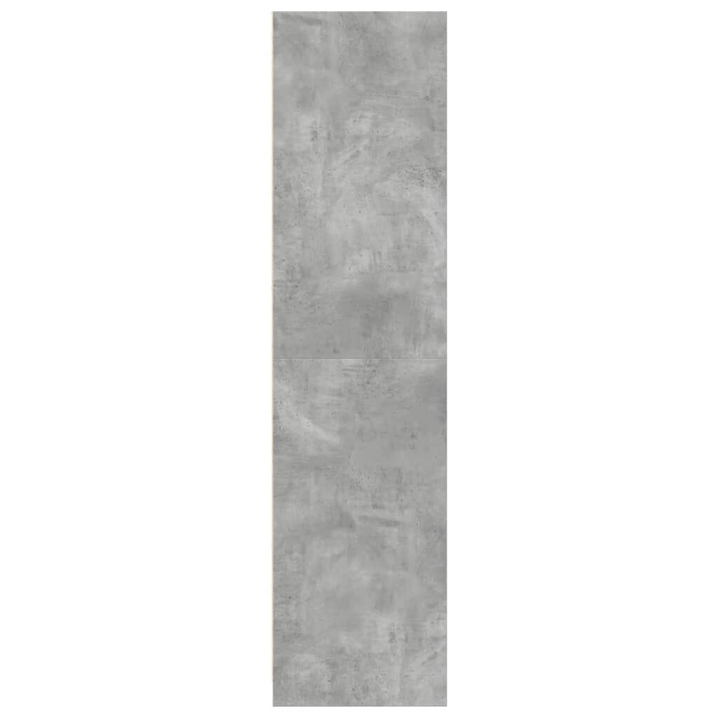 vidaXL Ντουλάπα Γκρι του Σκυροδέματος 50x50x200 εκ. Επεξεργασμένο Ξύλο