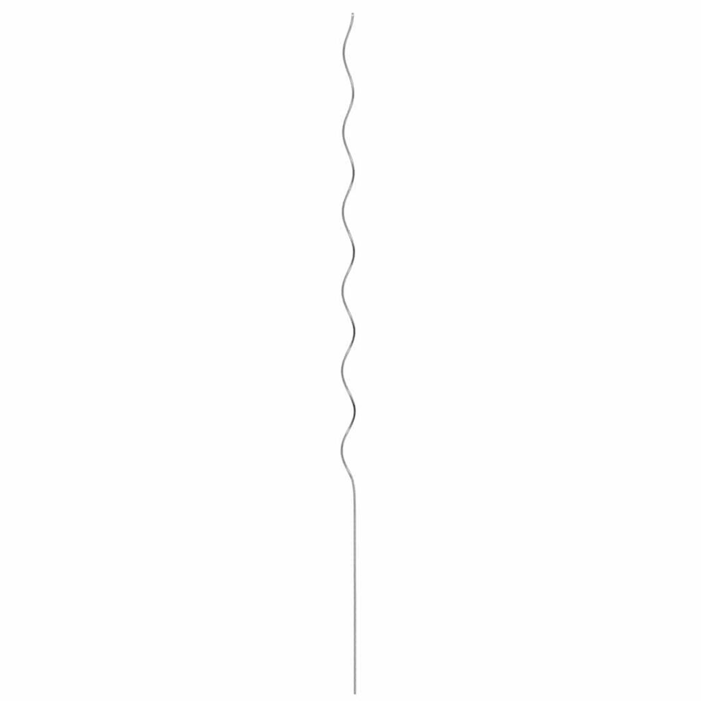 vidaXL Σπειροειδή στηρίγματα φυτών 5 pcs Ασημί 150 cm