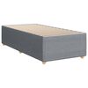 vidaXL Κρεβάτι Boxspring με Στρώμα Ανοιχτό Γκρι 100x200 εκ. Υφασμάτινο