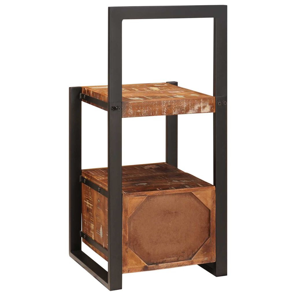 vidaXL Βάση Ρούχων Πολύχρωμο 40 x 40 x 90 cm Μασίφ ανακυκλωμένο ξύλο