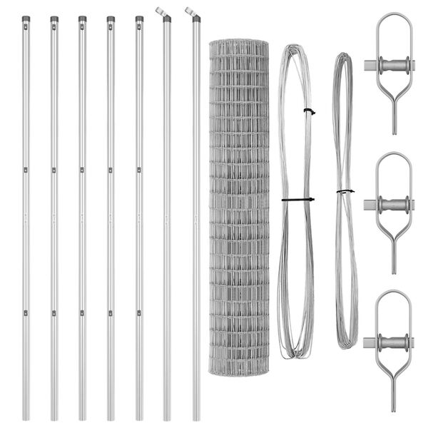 vidaXL &Tau;&epsilon;&nu;&tau;ώ&tau;&omicron; &mu;&epsilon; &sigma;&tau;ή&rho;&iota;&gamma;&mu;&alpha; &Alpha;&sigma;&eta;&mu;ί 1,6 x 10 m &Chi;ά&lambda;&upsilon;&beta;&alpha;&sigmaf; &kappa;&alpha;&iota; PVC
