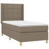 vidaXL &Kappa;&rho;&epsilon;&beta;ά&tau;&iota; Boxspring &mu;&epsilon; &Sigma;&tau;&rho;ώ&mu;&alpha; Taupe 80x200 &epsilon;&kappa;. &Upsilon;&phi;&alpha;&sigma;&mu;ά&tau;&iota;&nu;&omicron;
