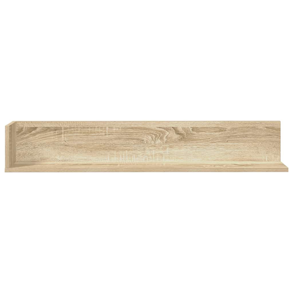 vidaXL Ράφια τοίχου 2 τεμάχια Sonoma Oak Κατασκευασμένο ξύλο