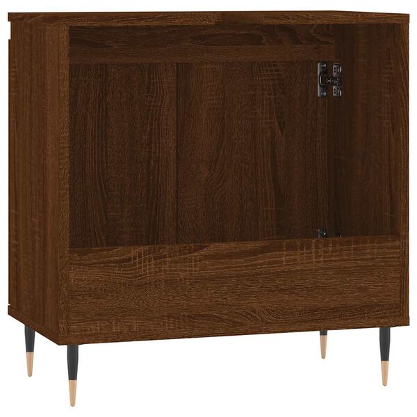 vidaXL Ντουλάπι Μπάνιου Καφέ Δρυς 58 x 33 x 60 εκ. από Επεξεργ. Ξύλο