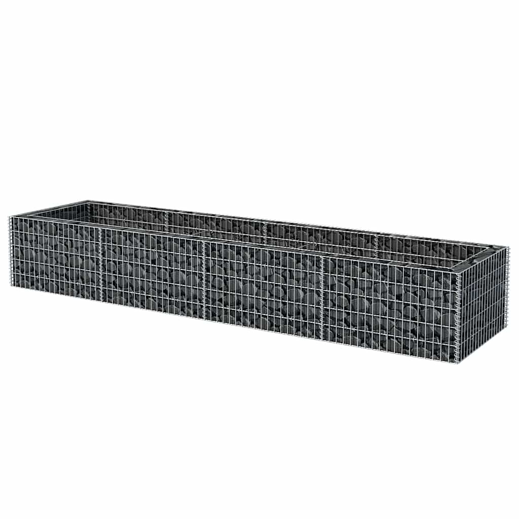 vidaXL Συρματοκιβώτιο - Γλάστρα Υπερυψωμένη 360x90x50 εκ. Ατσάλινη