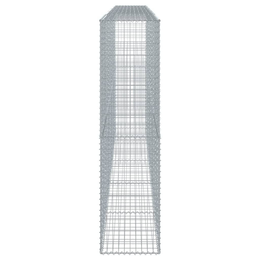 vidaXL Συρματοκιβώτιο με Κάλυμμα 500x50x200εκ. από Γαλβανισμένο Χάλυβα
