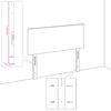 vidaXL Κεφαλάρι με Πτερύγια Κρεμ 103x16x78/88 εκ. Υφασμάτινο