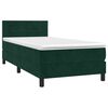 vidaXL &Kappa;&rho;&epsilon;&beta;ά&tau;&iota; Boxspring &mu;&epsilon; &Sigma;&tau;&rho;ώ&mu;&alpha; &Sigma;&kappa;&omicron;ύ&rho;&omicron; &Pi;&rho;ά&sigma;&iota;&nu;&omicron; 90x190 &epsilon;&kappa;. &Beta;&epsilon;&lambda;&omicron;ύ&delta;&iota;&nu;&omicron;