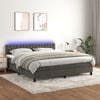 vidaXL &Kappa;&rho;&epsilon;&beta;ά&tau;&iota; Boxspring &mu;&epsilon; &Sigma;&tau;&rho;ώ&mu;&alpha; & LED &Sigma;&kappa;. &Gamma;&kappa;&rho;&iota; 180x200&epsilon;&kappa;. &Beta;&epsilon;&lambda;&omicron;ύ&delta;&iota;&nu;&omicron;