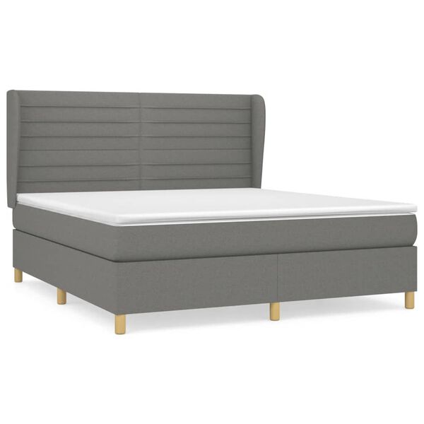 vidaXL &Kappa;&rho;&epsilon;&beta;ά&tau;&iota; Boxspring &mu;&epsilon; &Sigma;&tau;&rho;ώ&mu;&alpha; &Sigma;&kappa;&omicron;ύ&rho;&omicron; &Gamma;&kappa;&rho;&iota; 160x200 &epsilon;&kappa; &Upsilon;&phi;&alpha;&sigma;&mu;ά&tau;&iota;&nu;&omicron;