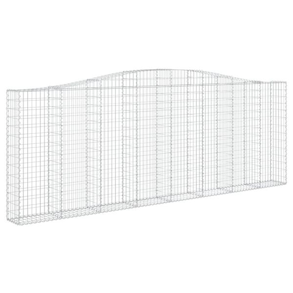 vidaXL Συρματοκιβώτια Τοξωτά 3 τεμ. 400x30x140/160 εκ. Γαλβαν. Ατσάλι