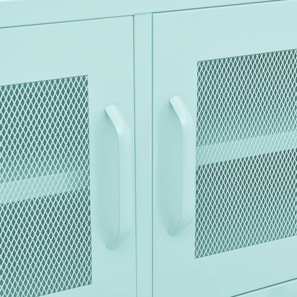 vidaXL Έπιπλο Τηλεόρασης Χρώμα Μέντας 105x35x50 εκ. από Ατσάλι
