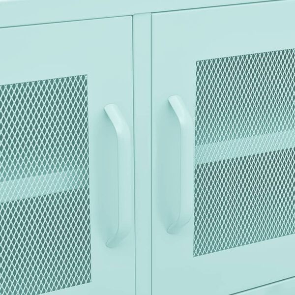 vidaXL Έπιπλο Τηλεόρασης Χρώμα Μέντας 105x35x50 εκ. από Ατσάλι
