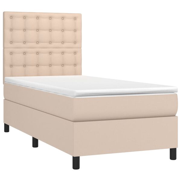vidaXL &Kappa;&rho;&epsilon;&beta;ά&tau;&iota; Boxspring &Sigma;&tau;&rho;ώ&mu;&alpha;&LED &Kappa;&alpha;&pi;&omicron;&upsilon;&tau;&sigma;ί&nu;&omicron; 80x200 &epsilon;&kappa;. &Sigma;&upsilon;&nu;&theta;. &Delta;έ&rho;&mu;&alpha;