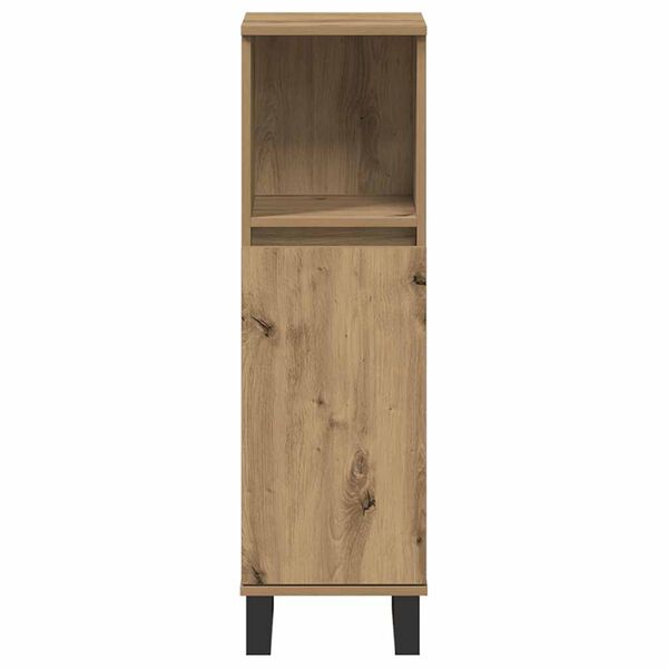 vidaXL Ντουλάπι μπάνιου Δρυς τεχνίτης 30x30x100 cm Κατασκευασμένο ξύλο