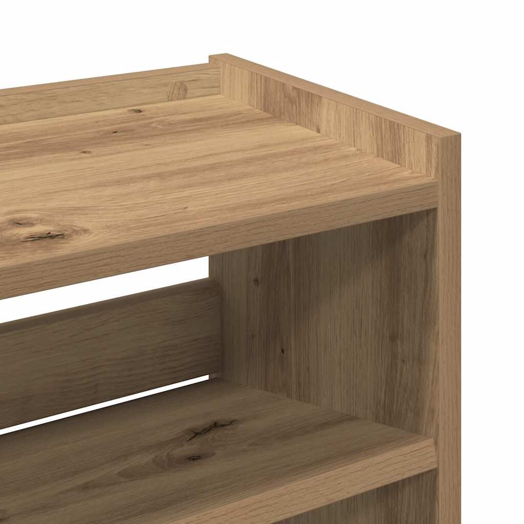 Ράφι παπουτσιών vidaXL Artisan Oak 60x25x81 cm Κατασκευασμένο ξύλο
