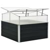 vidaXL Θερμοκήπιο Σπορείο Ανθρακί 100x100x77 εκ. Γαλβανισμένος Χάλυβας