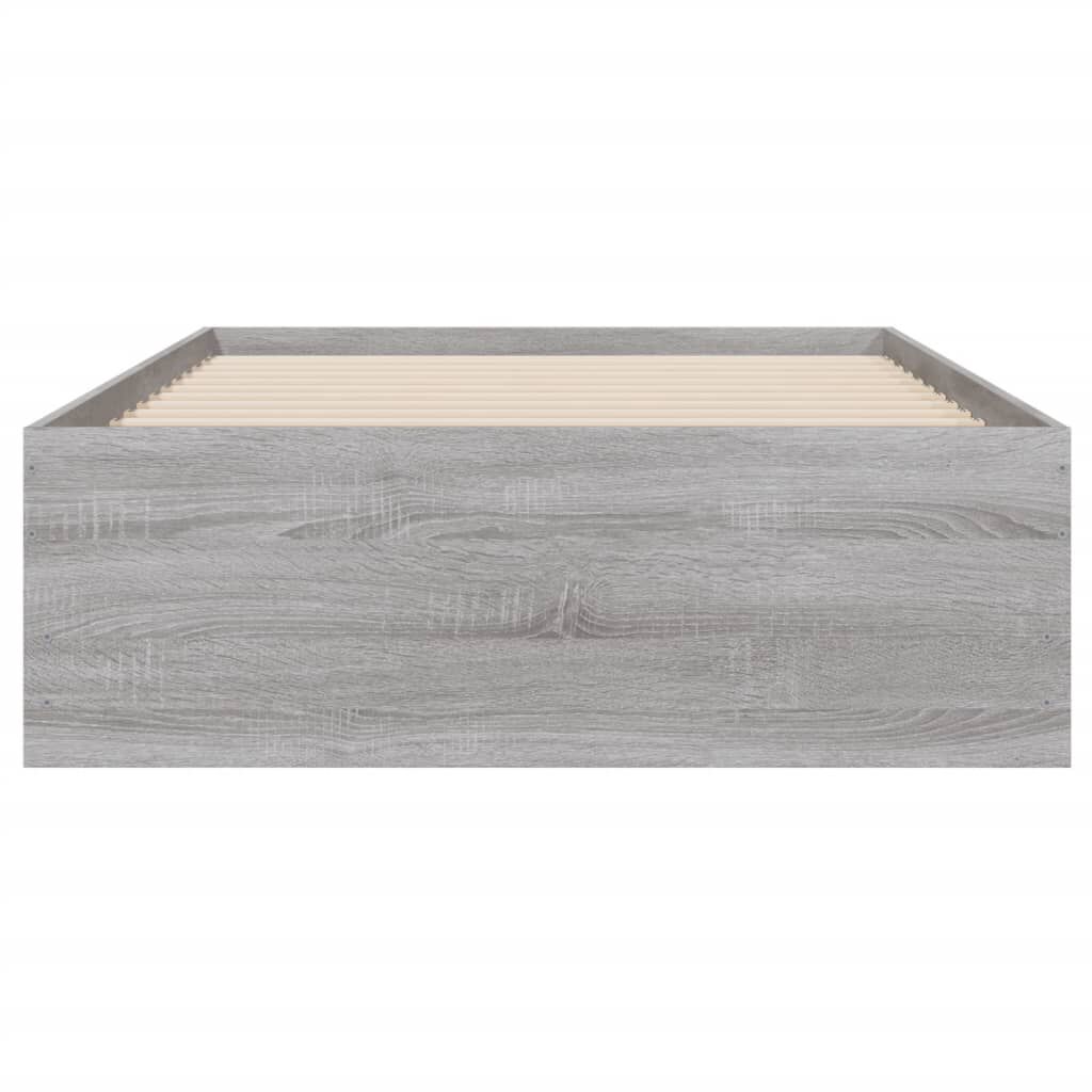 vidaXL Πλαίσιο Κρεβατιού με συρτάρια Γκρι sonoma 100x200εκ. Επεξ. Ξύλο
