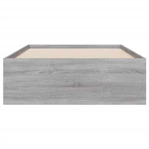 vidaXL Πλαίσιο Κρεβατιού με συρτάρια Γκρι sonoma 100x200εκ. Επεξ. Ξύλο