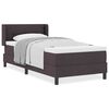 vidaXL Κρεβάτι box spring με στρώμα με στρώμα Σκούρο Καφέ 80 x 200 cm
