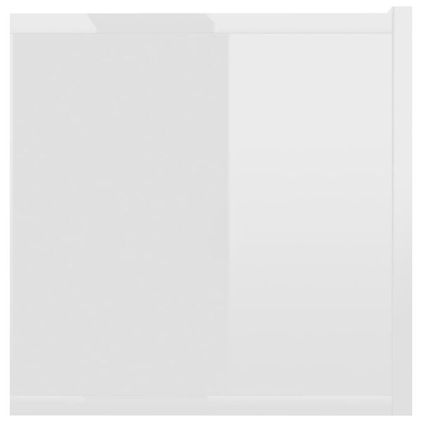 vidaXL Έπιπλο Τηλεόρασης Γυαλιστερό Λευκό 120x30x30 εκ. από Επεξ. Ξύλο