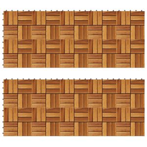 Σετ Πλακάκια Deck 20 τεμ. 30 x 30 από Ξύλο Ακακίας