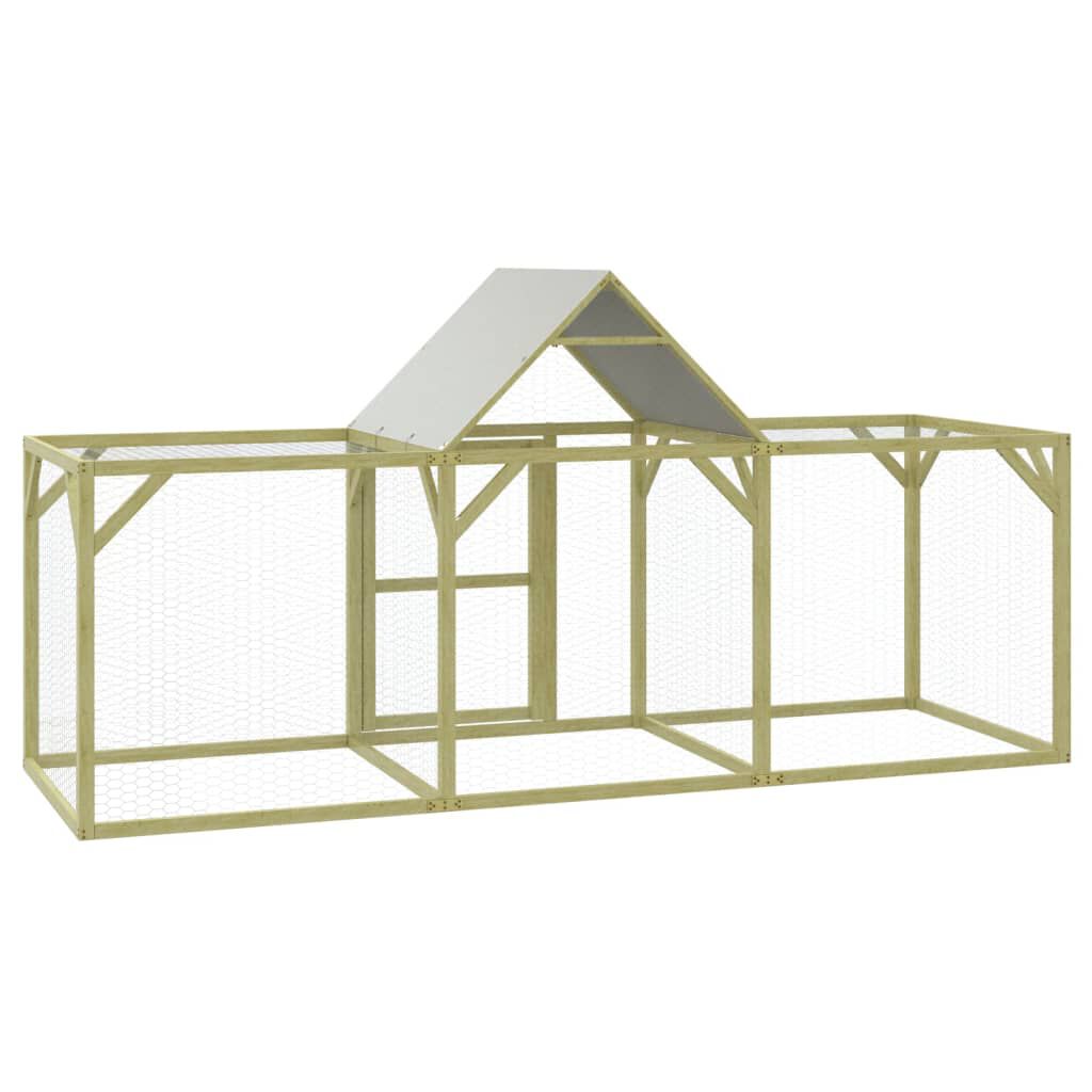 vidaXL Κοτέτσι 300x100x150 εκ. από Μασίφ Εμποτισμένο Ξύλο Πεύκου