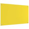 vidaXL Πίσω Πάνελ Κουζίνας 2 pcs Κίτρινο 100 x 60 cm σκληρυμένο γυαλί