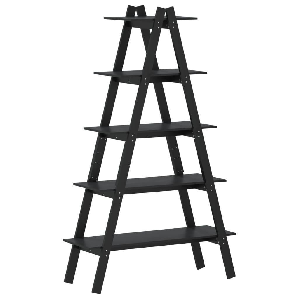 vidaXL Ραφιέρα 5 Επιπέδων Σχήμα Α 110x40x180,5 εκ. Μασίφ Ξύλο Πεύκου