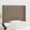 vidaXL Κεφαλάρι με Πτερύγια Taupe 83x16x118/128 εκ. Υφασμάτινο