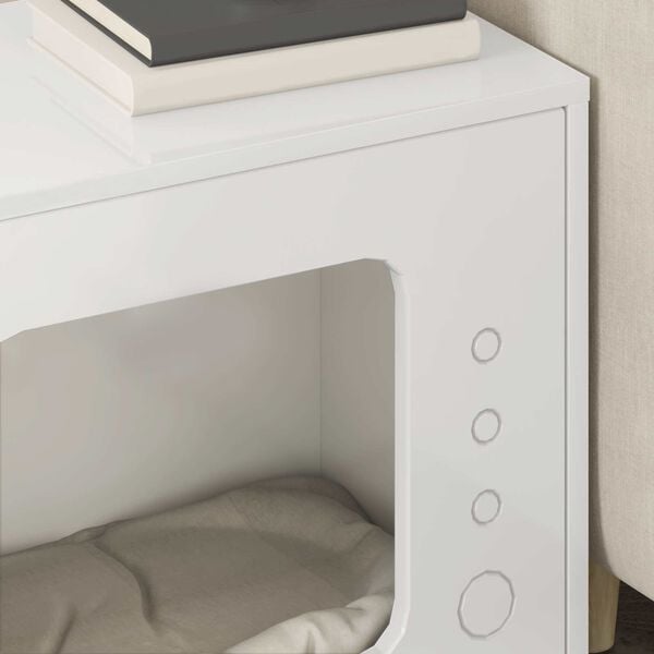 vidaXL &Sigma;&pi;ί&tau;&iota; &Gamma;ά&tau;&alpha;&sigmaf; &Lambda;&alpha;&mu;&pi;&epsilon;&rho;ό &Lambda;&epsilon;&upsilon;&kappa;ό 51 x 30 x 42,5 &epsilon;&kappa; &Epsilon;&pi;&epsilon;&xi;&epsilon;&rho;&gamma;&alpha;&sigma;&mu;έ&nu;&omicron; &xi;ύ&lambda;&omicron;