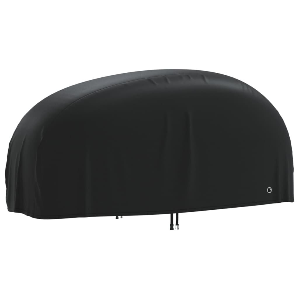 vidaXL Κουκούλα Μηχανής Μαύρη 245x105x125 εκ. Ύφασμα Oxford 210D